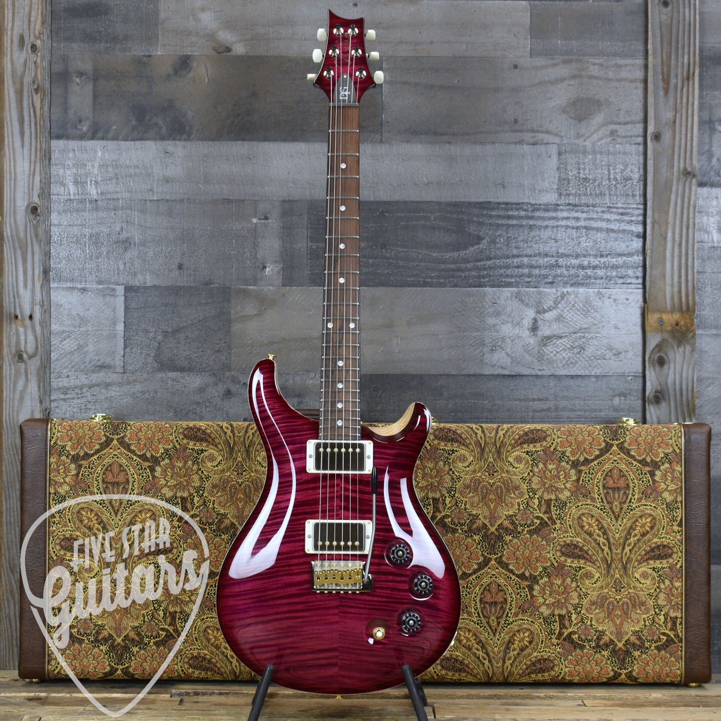 Paul Reed Smith Wood Library DGT 10-Top, Swamp Ash Back, Brazilian Rosewood Fingerboard - Angry Larry with Hard Shell Case