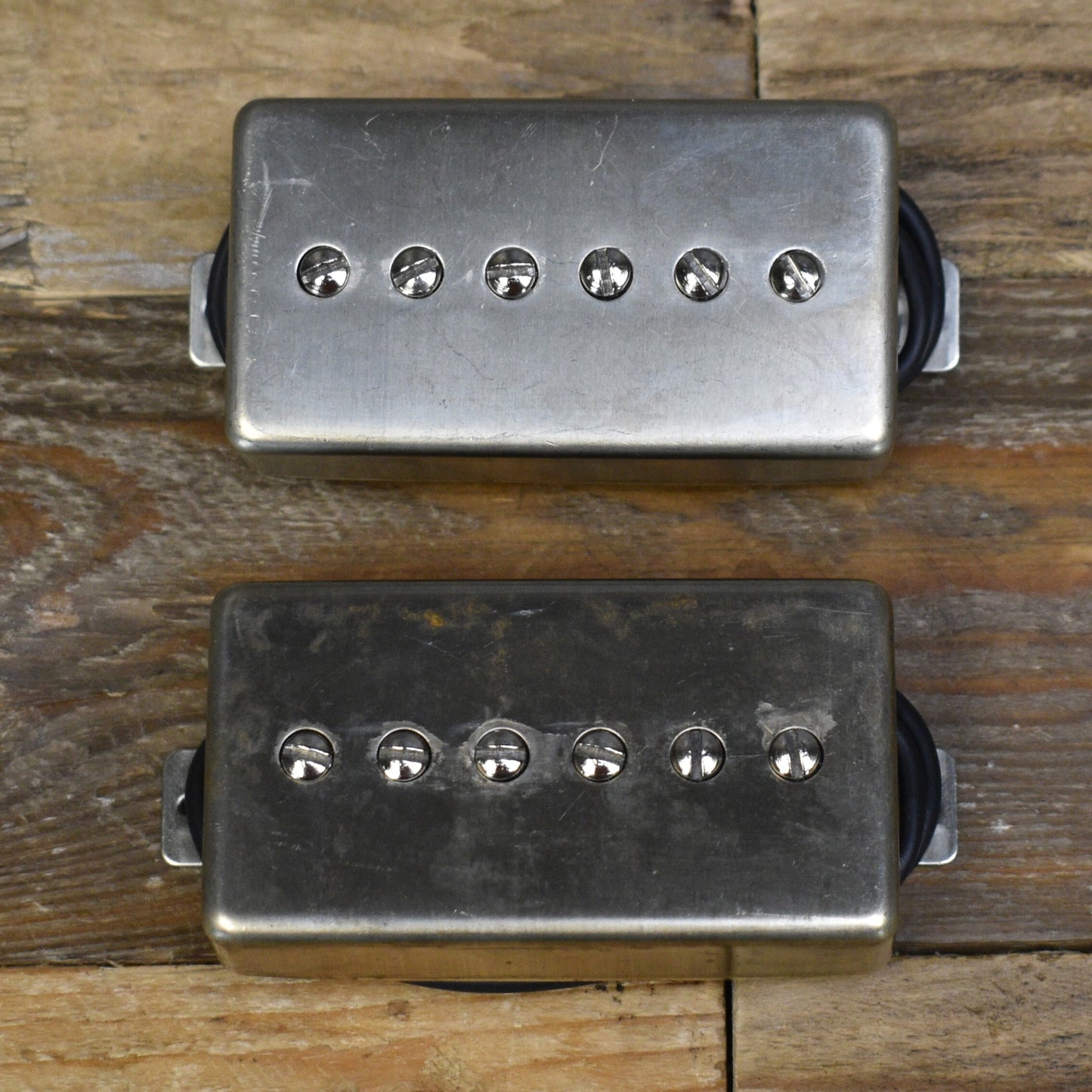 Pender Alnico V Humbucker-Sized P90 Set - Raw Nickel