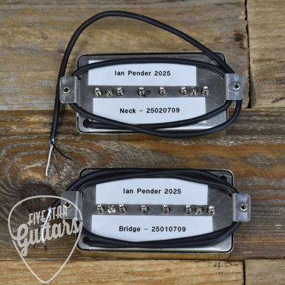Pender Alnico V Humbucker-Sized P90 Set - Raw Nickel