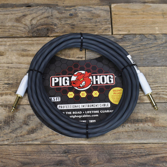 Pig Hog Hex Series Silent Cable 18.6 ft Grey