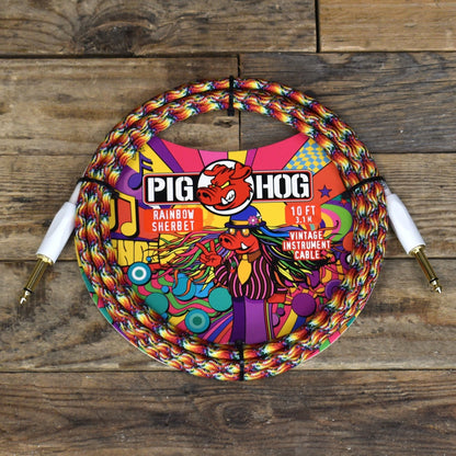 Pig Hog "Rainbow Sherbet" Instrument Cable - 10ft