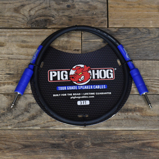 Pig Hog Speaker Cable 3'