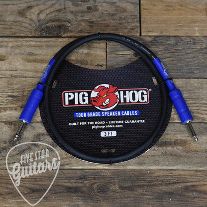 Pig Hog Speaker Cable 3'
