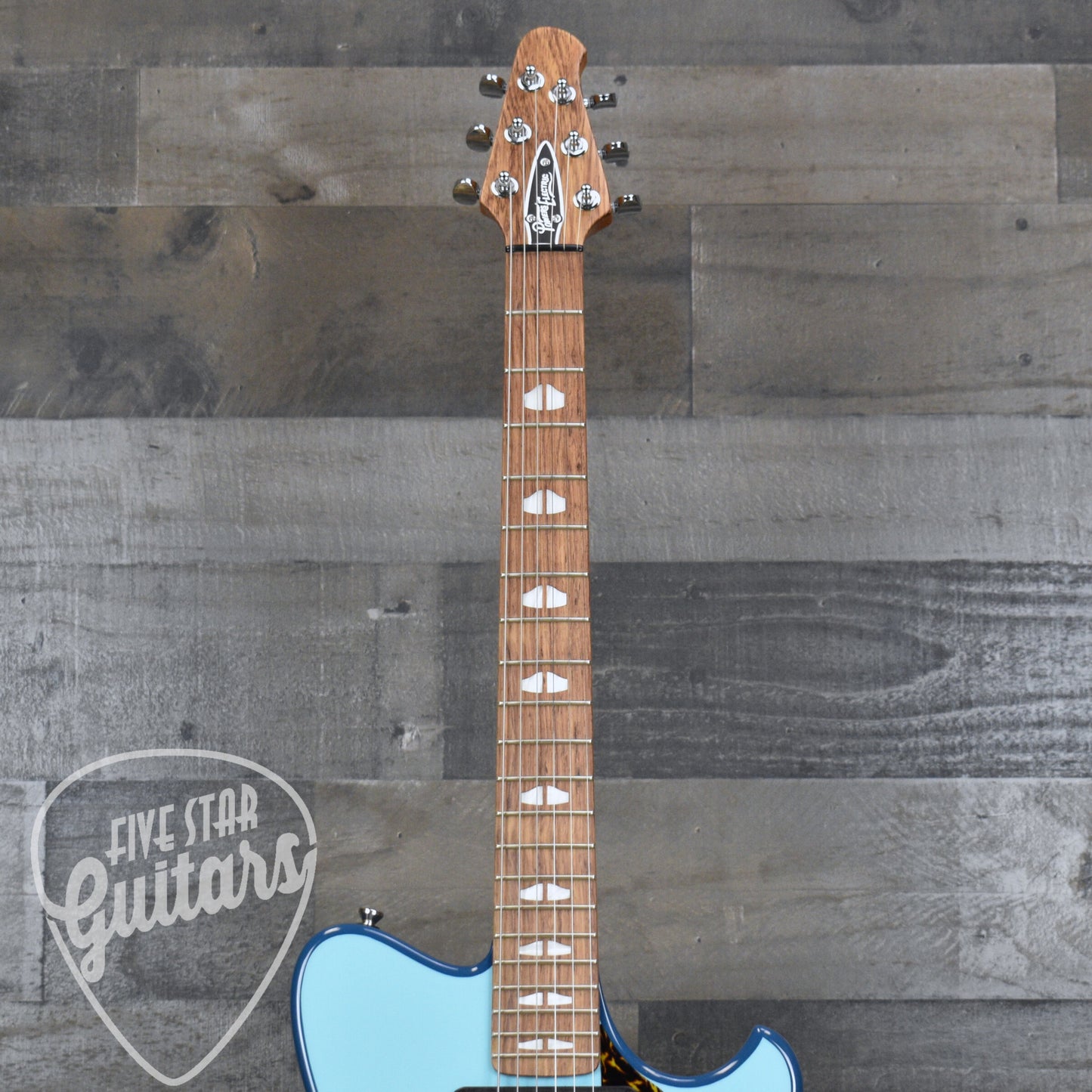 Powers Electric A-Type FF42 Cam Tail - Two Tone Larkspur/Oslo Blue with with Custom Leather Soft Shell Case