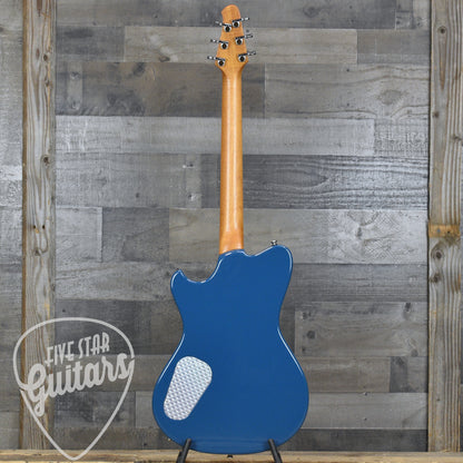 Powers Electric A-Type FF42 Cam Tail - Two Tone Larkspur/Oslo Blue with with Custom Leather Soft Shell Case