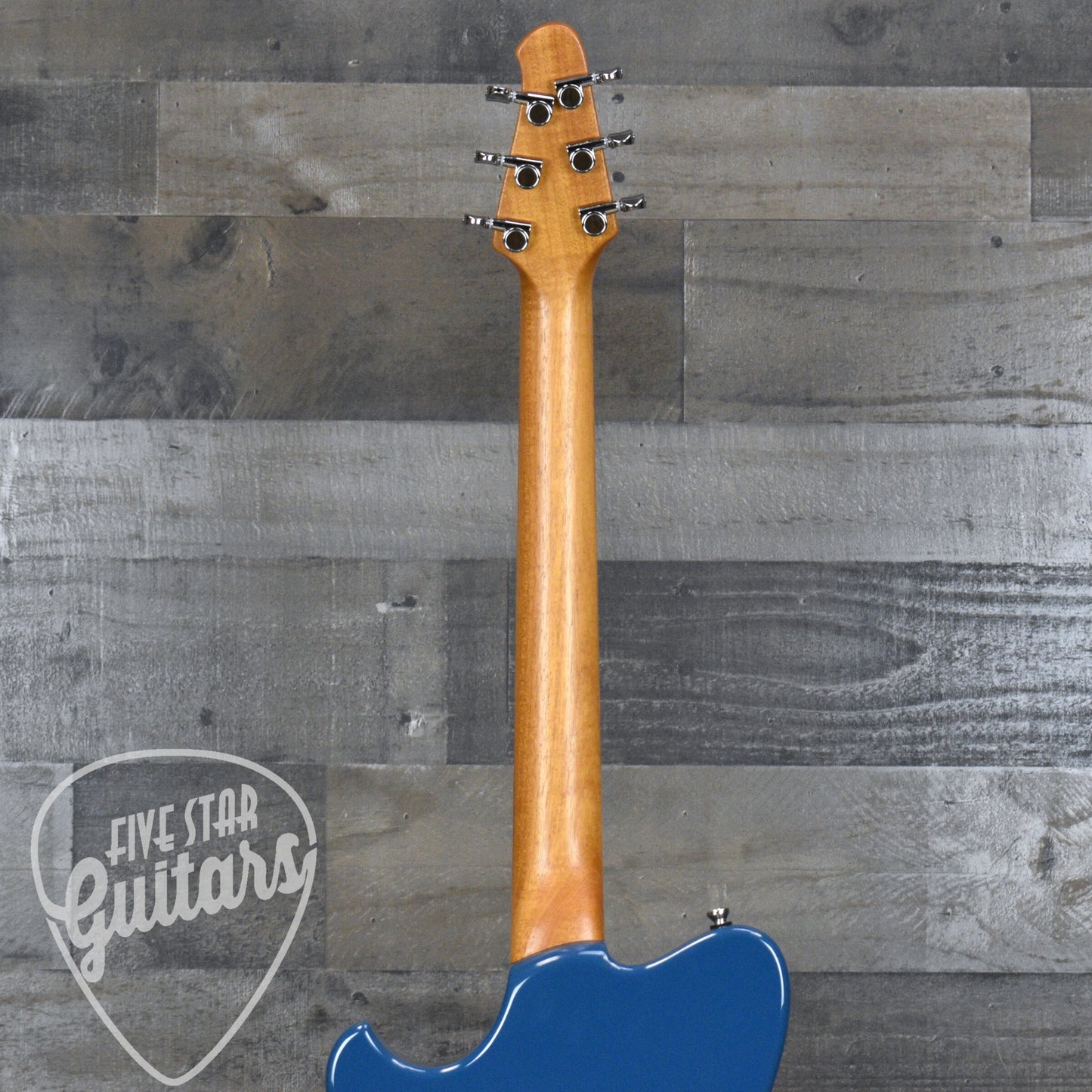 Powers Electric A-Type FF42 Cam Tail - Two Tone Larkspur/Oslo Blue with with Custom Leather Soft Shell Case