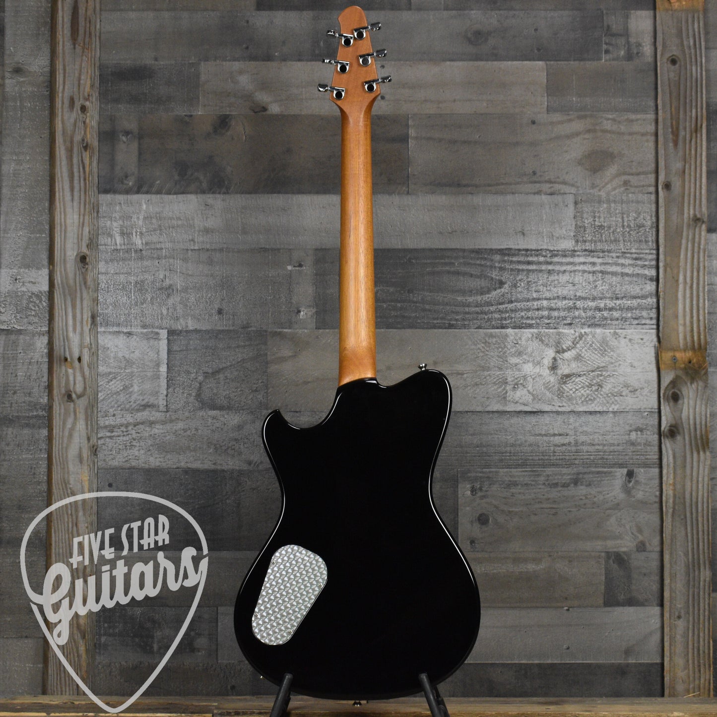 Powers Electric A Type - Jet Black - CamTail with Powers Electric Gigbag