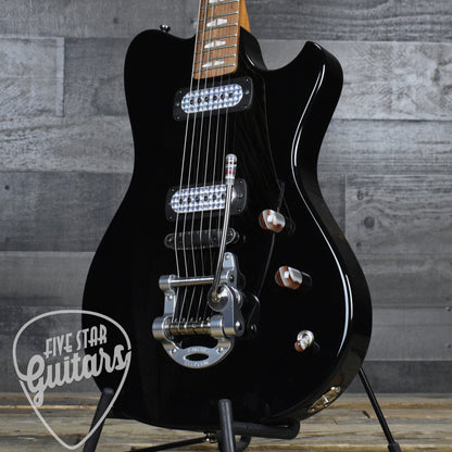 Powers Electric A Type - Jet Black - CamTail with Powers Electric Gigbag