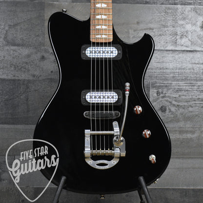 Powers Electric A Type - Jet Black - CamTail with Powers Electric Gigbag