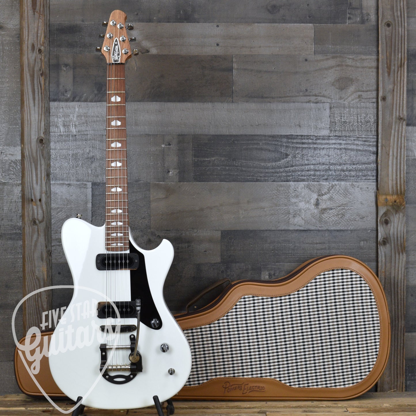 Powers Electric A-Type Moonlight White PF42 CamTail - Moonlight White with Gigbag