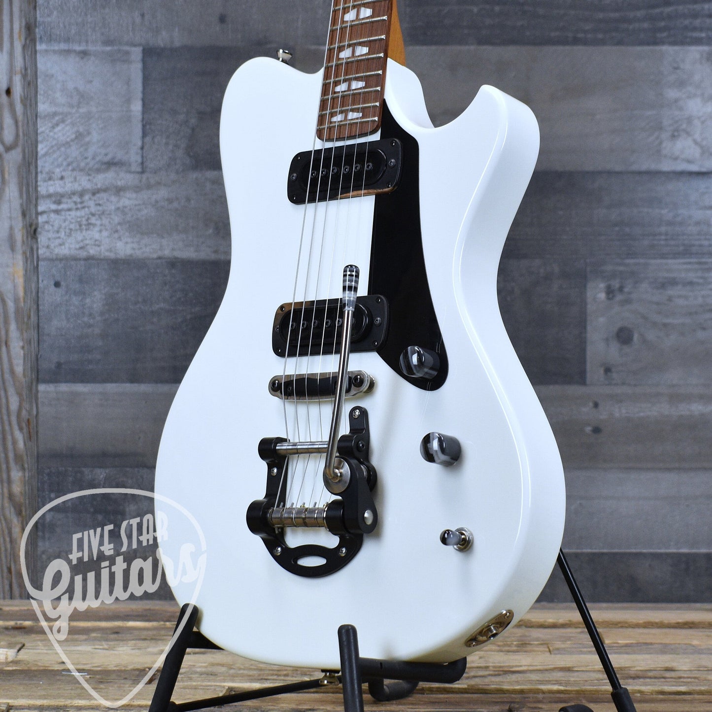 Powers Electric A-Type Moonlight White PF42 CamTail - Moonlight White with Gigbag