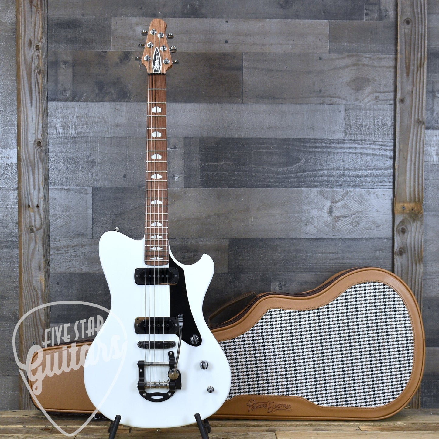 Powers Electric A-Type Moonlight White PF42 CamTail - Moonlight White with Gigbag
