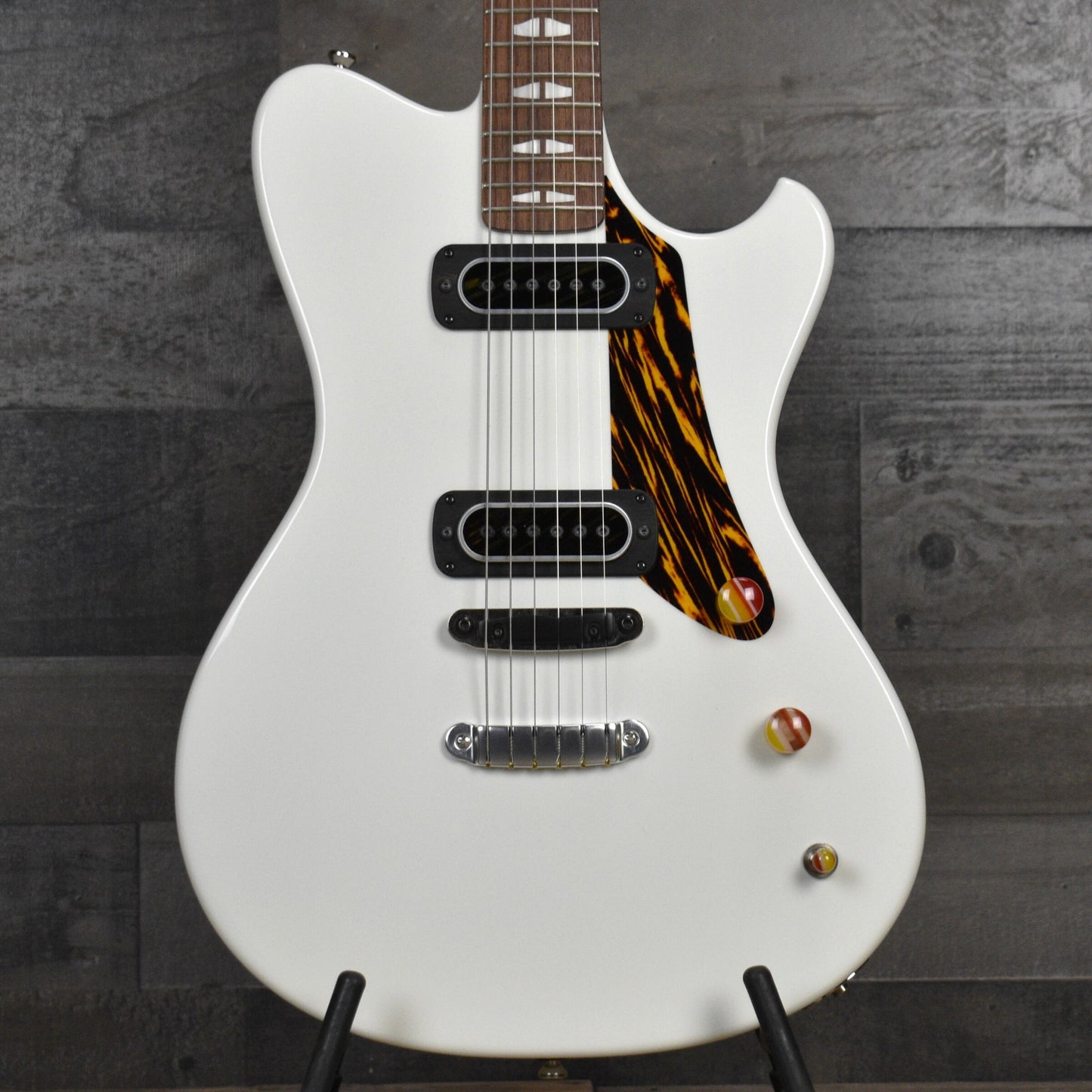 Powers Electric A Type - Moonlight White - Top Loading Hardtail with Powers Electric Gigbag