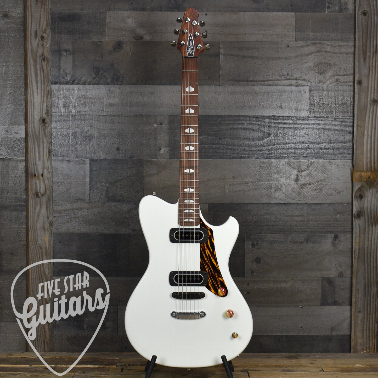 Powers Electric A Type - Moonlight White - Top Loading Hardtail with Powers Electric Gigbag