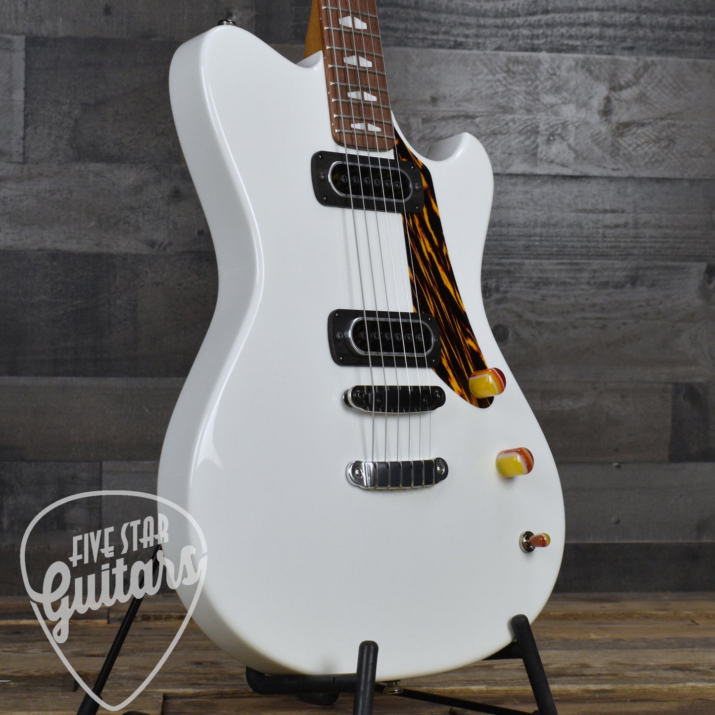 Powers Electric A Type - Moonlight White - Top Loading Hardtail with Powers Electric Gigbag