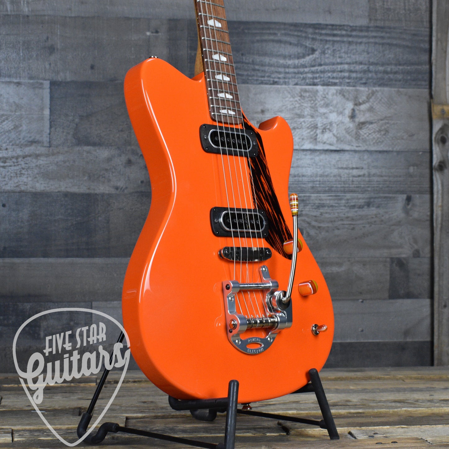 Powers Electric A Type  - Orange - CamTail - with Powers Electric Gigbag