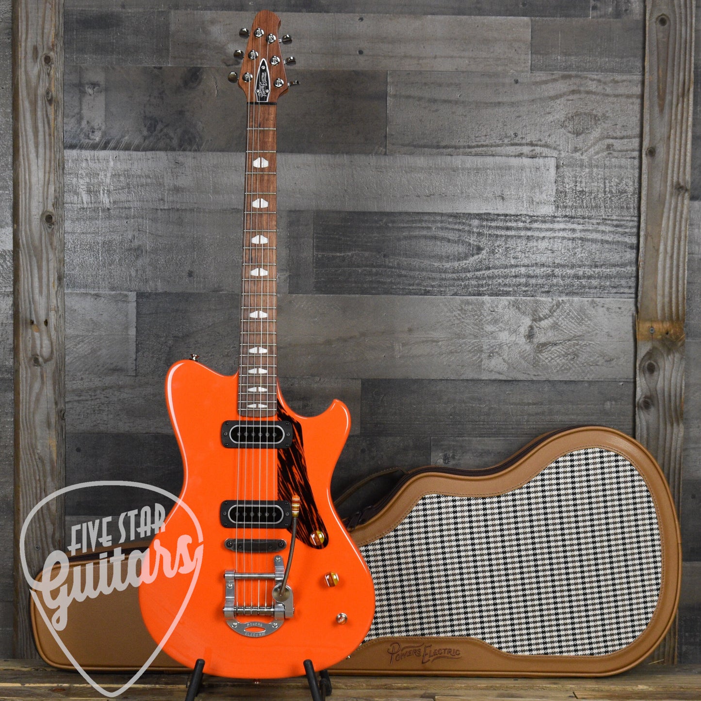 Powers Electric A Type  - Orange - CamTail - with Powers Electric Gigbag