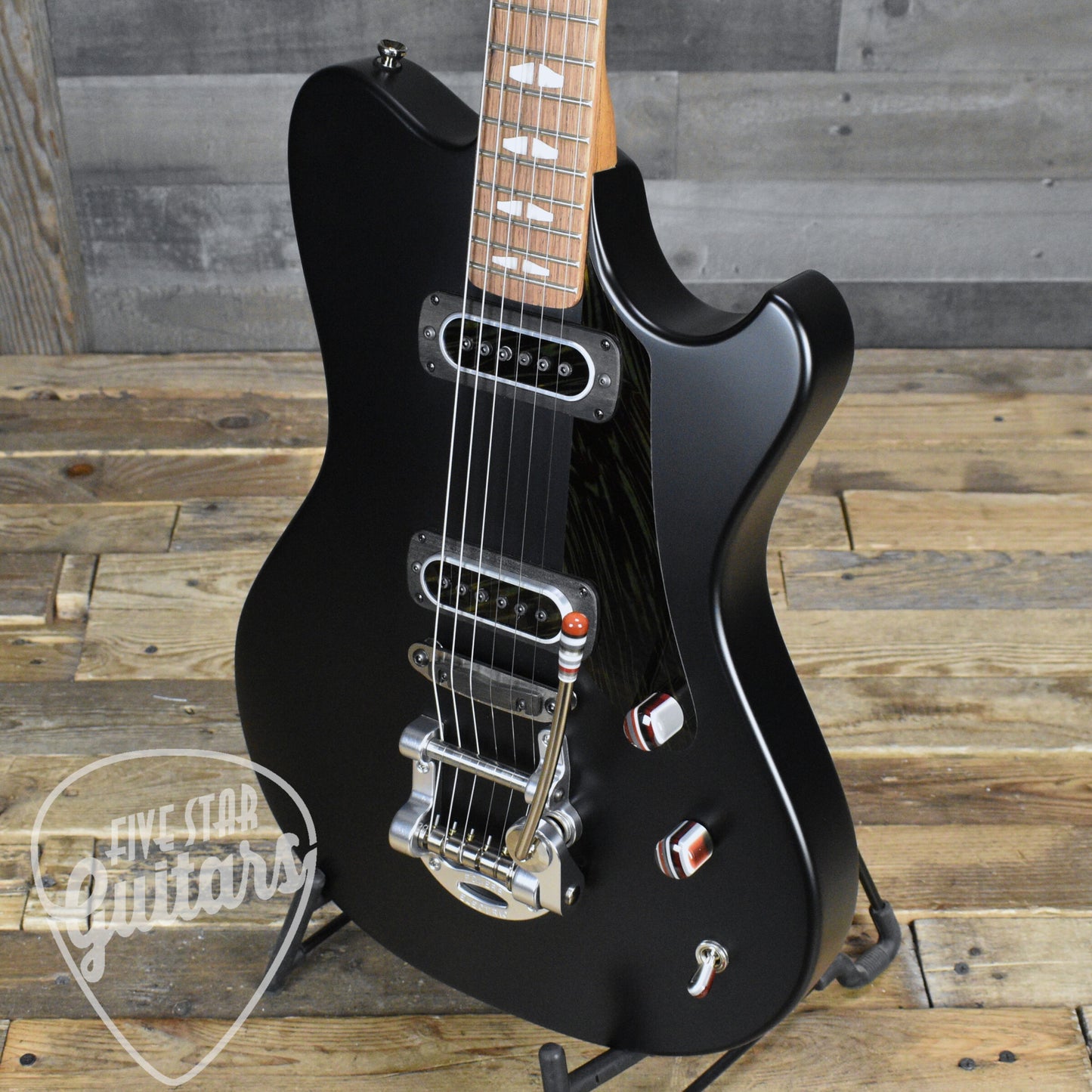 Powers Electric A Type - Satin Black - CamTail with Powers Electric Gigbag