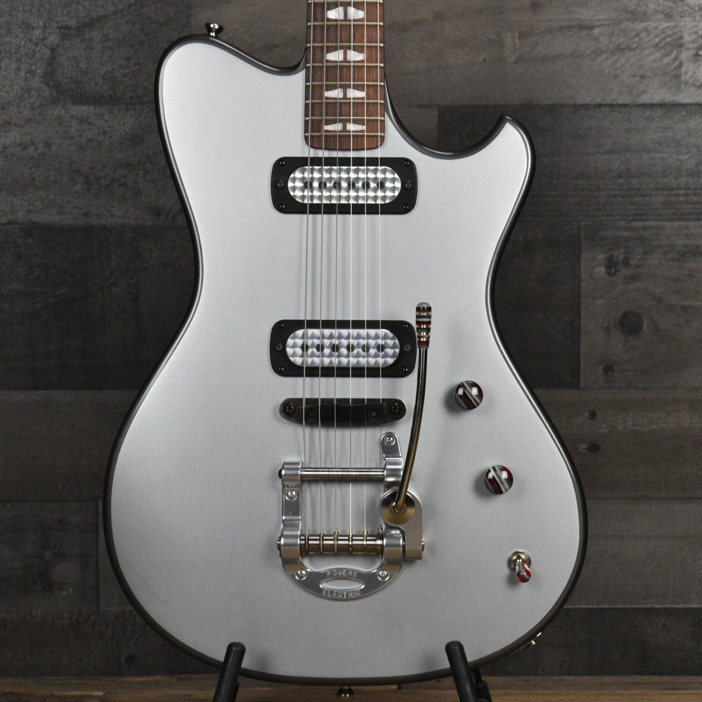 Powers Electric A Type  - Two Tone Dolomite/London Grey - CamTail with Powers Electric Gigbag