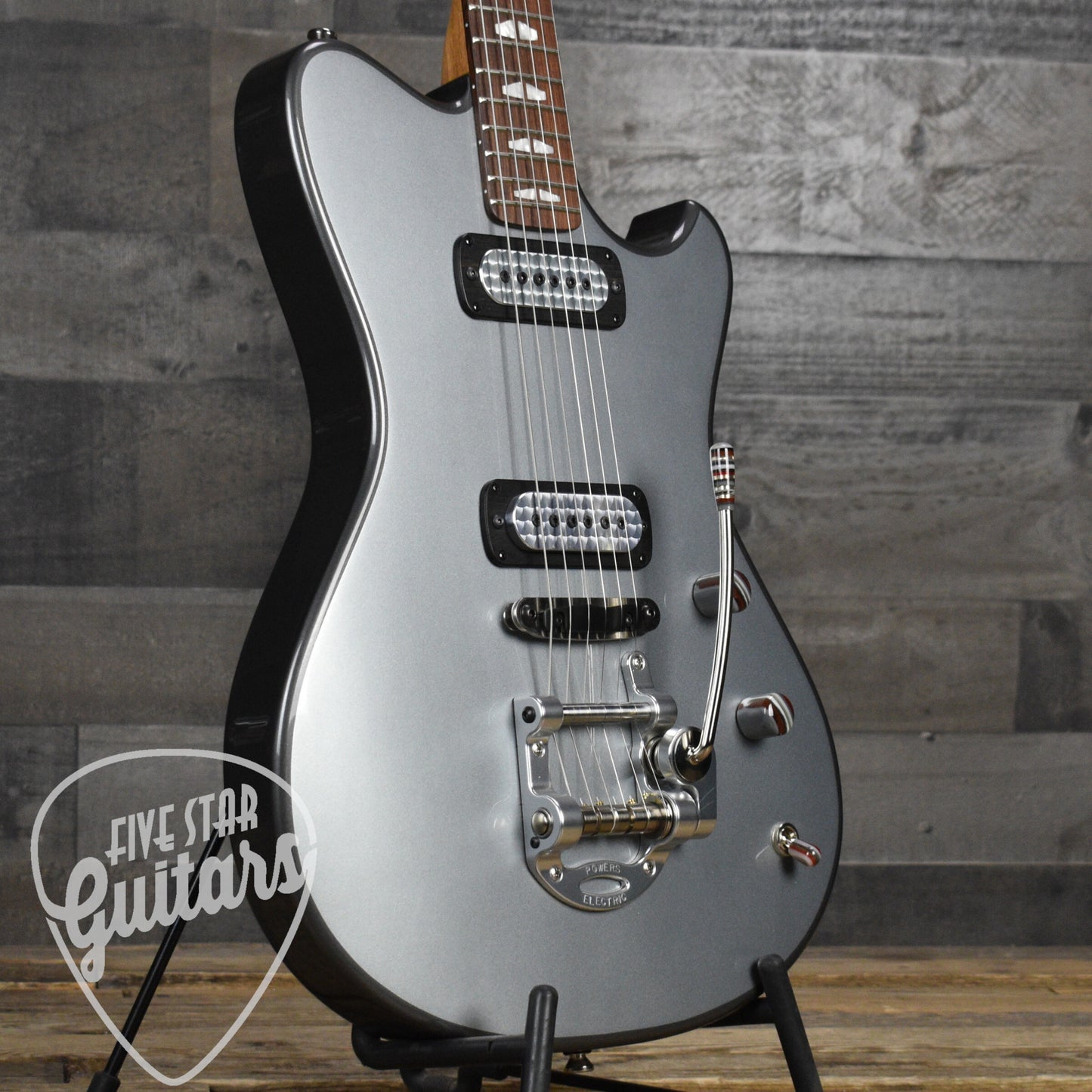 Powers Electric A Type  - Two Tone Dolomite/London Grey - CamTail with Powers Electric Gigbag