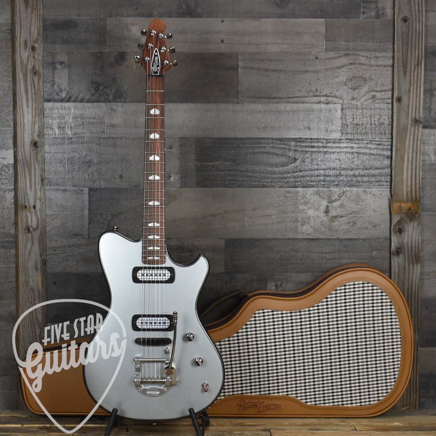 Powers Electric A Type  - Two Tone Dolomite/London Grey - CamTail with Powers Electric Gigbag