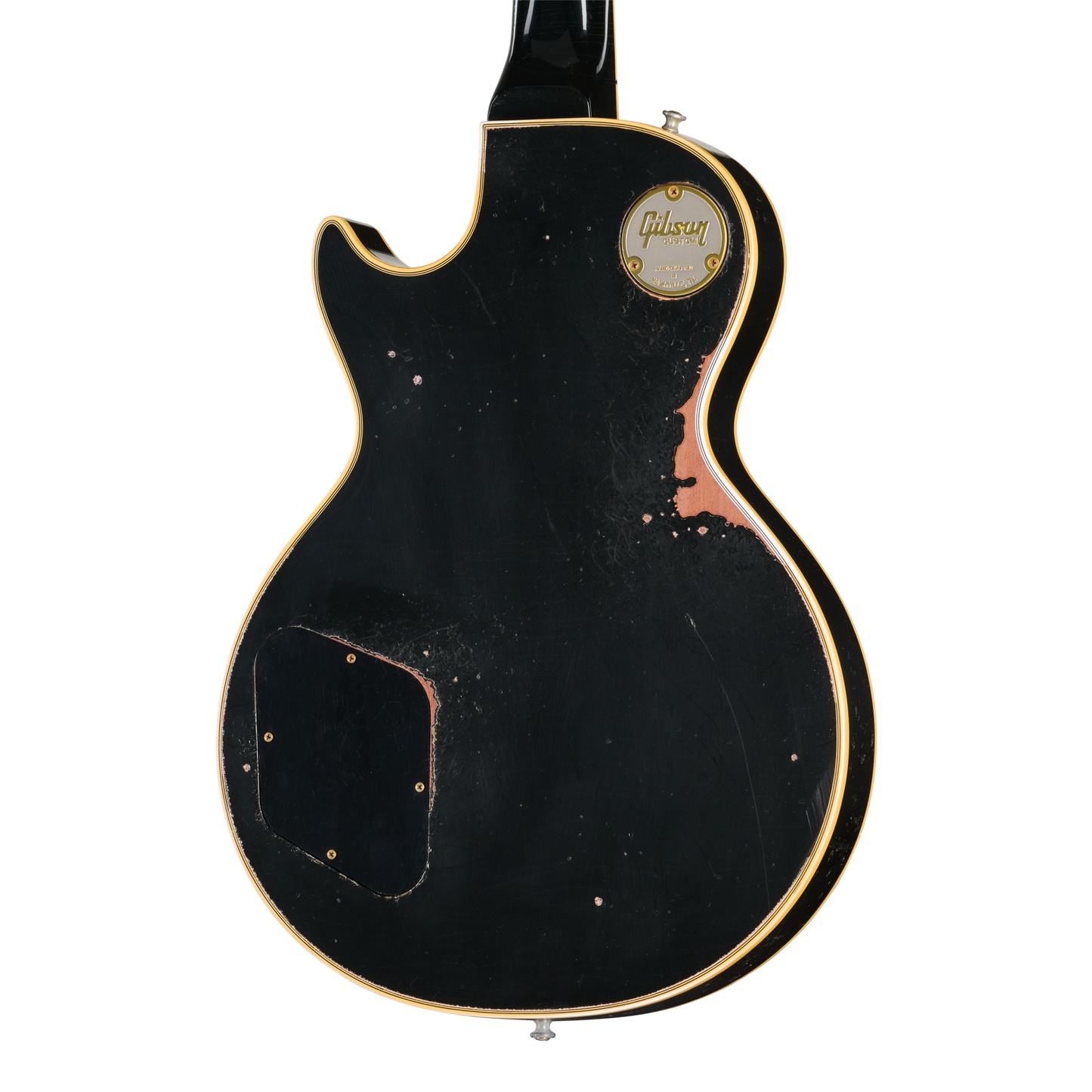 Pre-Order Gibson Custom 68 Les Paul Custom - Olive Drab Top with Black Back Heavy Aged with Hardshell Case