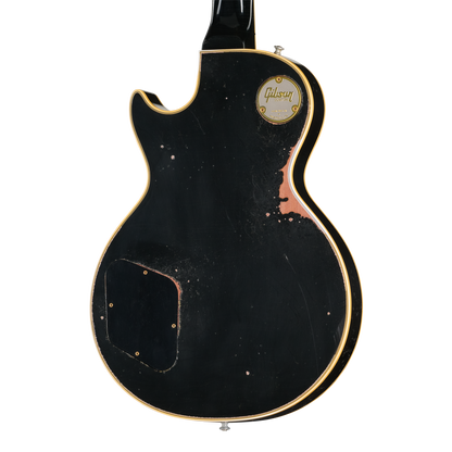 Pre-Order Gibson Custom 68 Les Paul Custom - Olive Drab Top with Black Back Heavy Aged with Hardshell Case