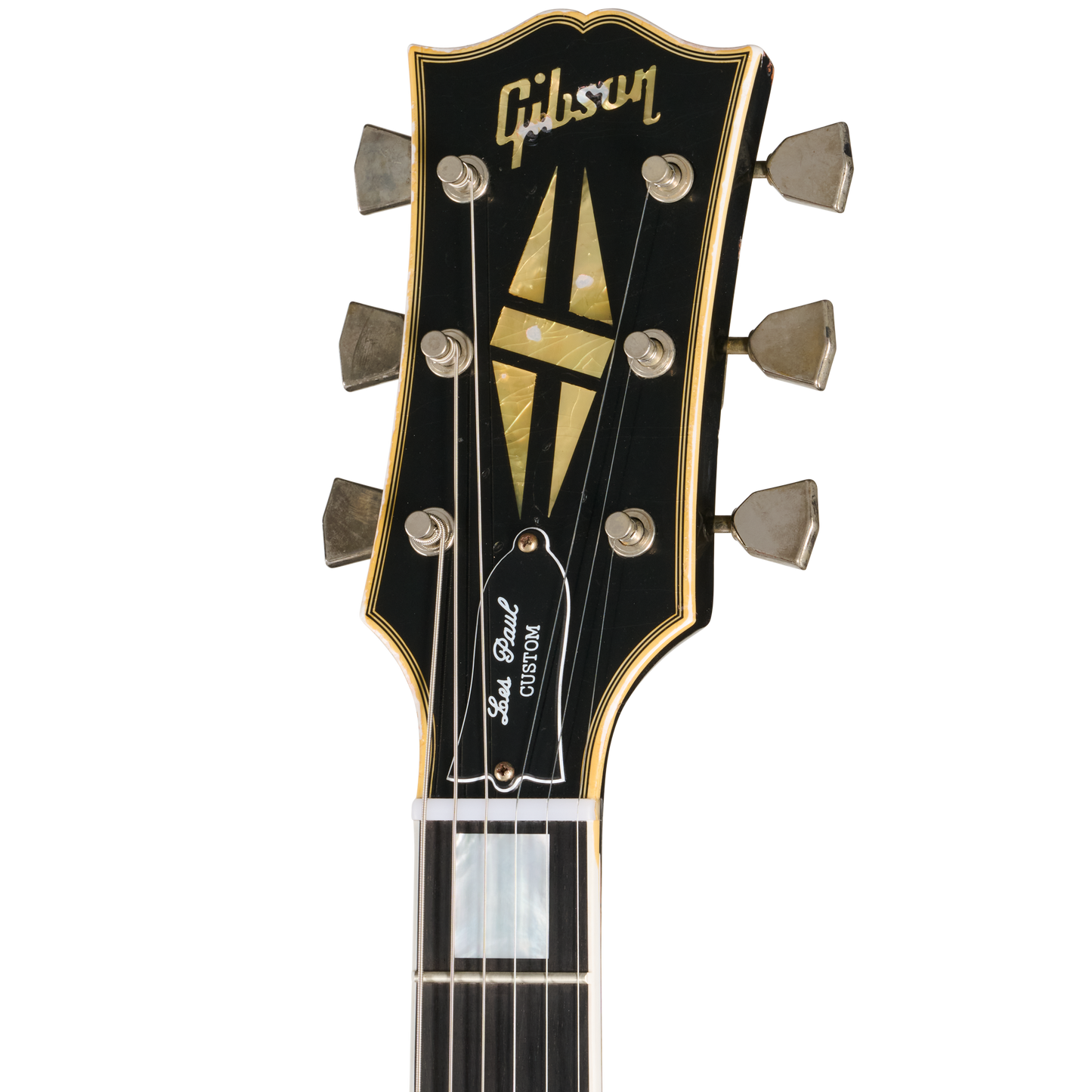 Pre-Order Gibson Custom 68 Les Paul Custom - Olive Drab Top with Black Back Heavy Aged with Hardshell Case