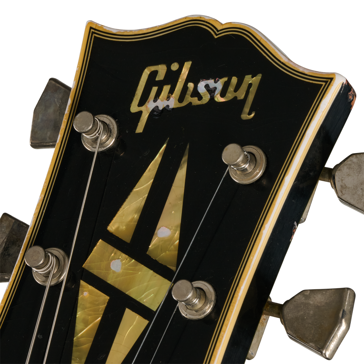Pre-Order Gibson Custom 68 Les Paul Custom - Olive Drab Top with Black Back Heavy Aged with Hardshell Case