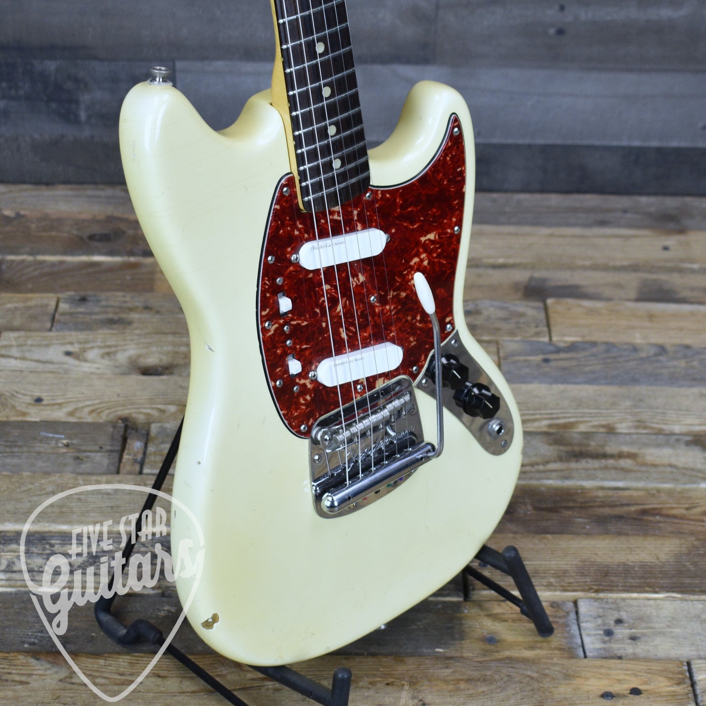 Pre-Owned 1965 Fender Mustang - Olympic White with Original Hardshell Case