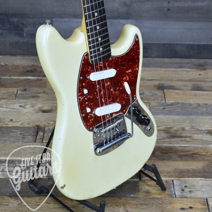 Pre-Owned 1965 Fender Mustang - Olympic White with Original Hardshell Case