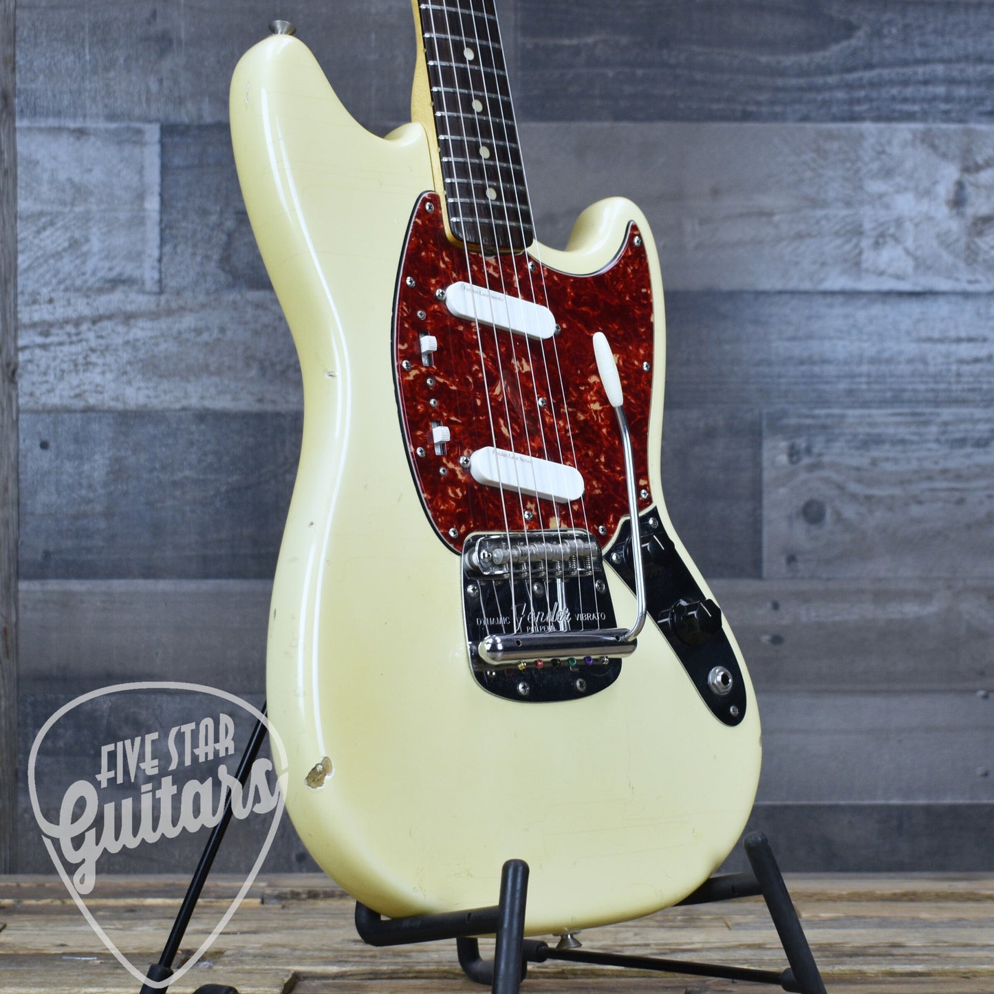 Pre-Owned 1965 Fender Mustang - Olympic White with Original Hardshell Case