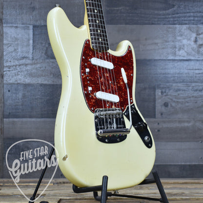 Pre-Owned 1965 Fender Mustang - Olympic White with Original Hardshell Case