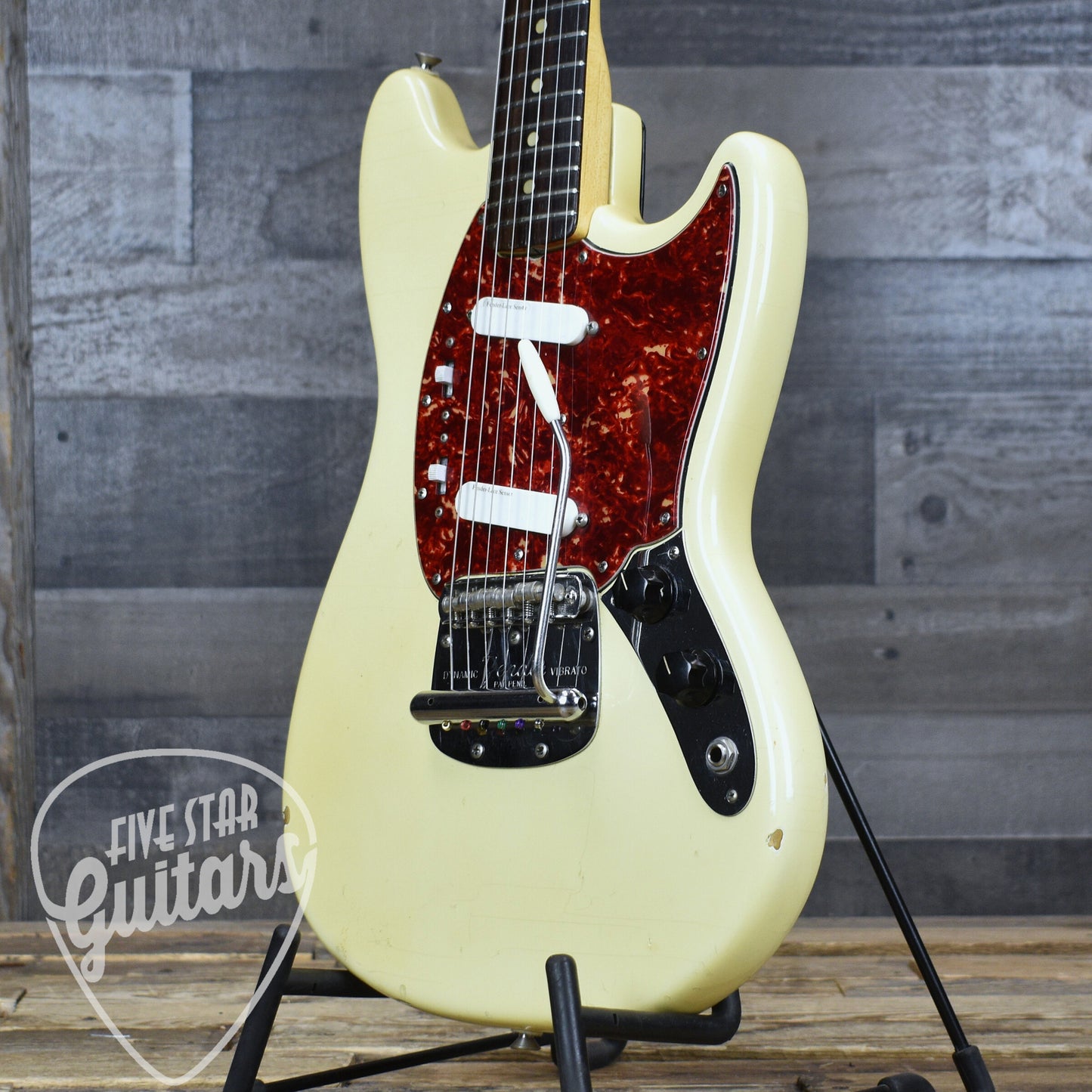 Pre-Owned 1965 Fender Mustang - Olympic White with Original Hardshell Case