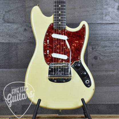 Pre-Owned 1965 Fender Mustang - Olympic White with Original Hardshell Case
