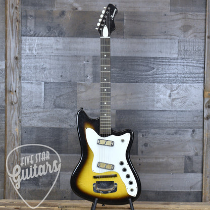 Pre-Owned 1965 Harmony Silhouette H15 - Sunburst with Chipboard Case