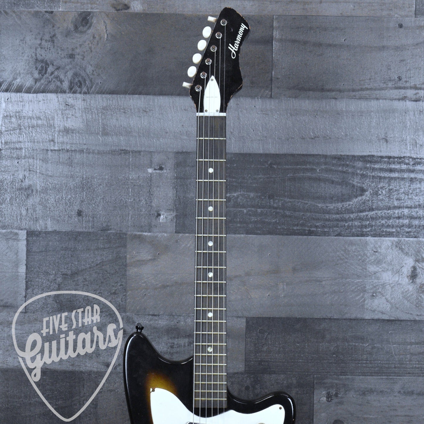 Pre-Owned 1965 Harmony Silhouette H15 - Sunburst with Chipboard Case