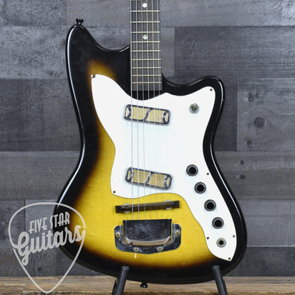 Pre-Owned 1965 Harmony Silhouette H15 - Sunburst with Chipboard Case