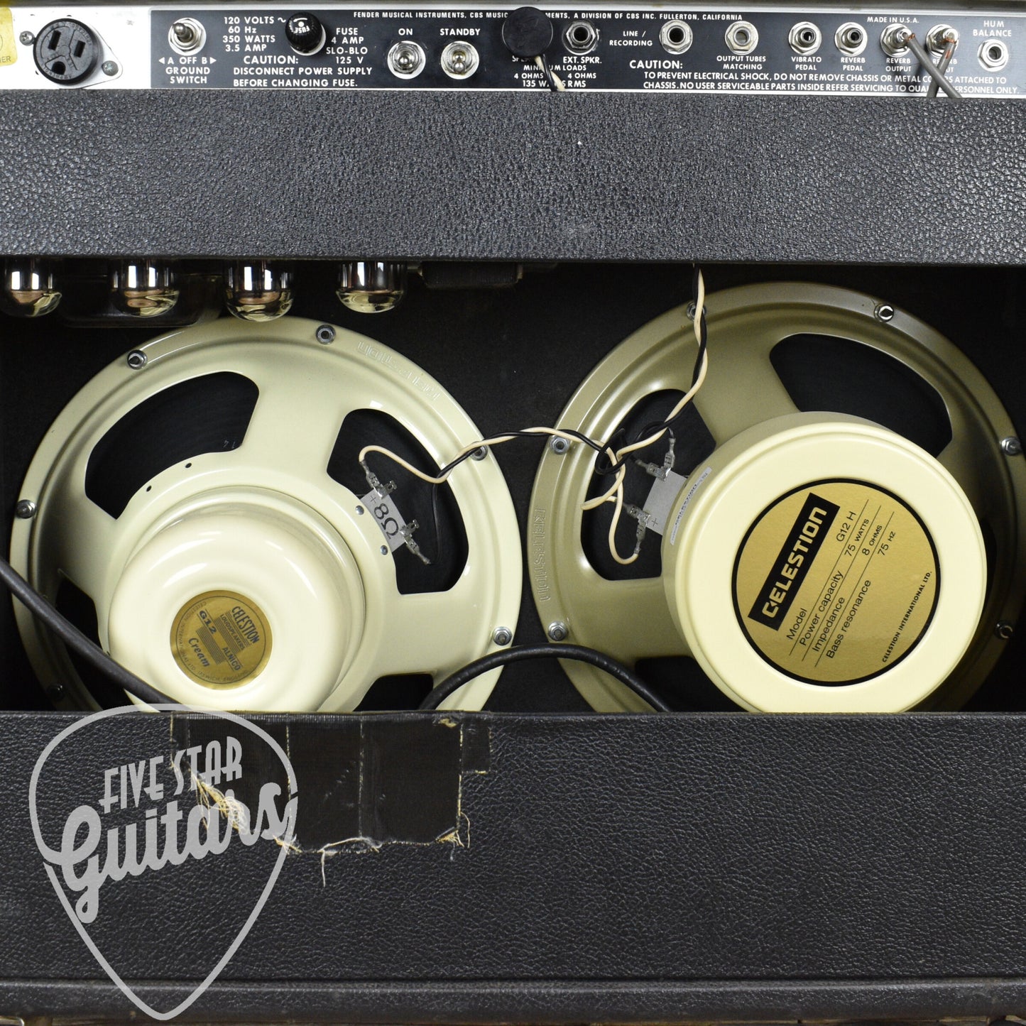 Pre-Owned 1978 Twin Reverb with Celestion Creambacks and Cover