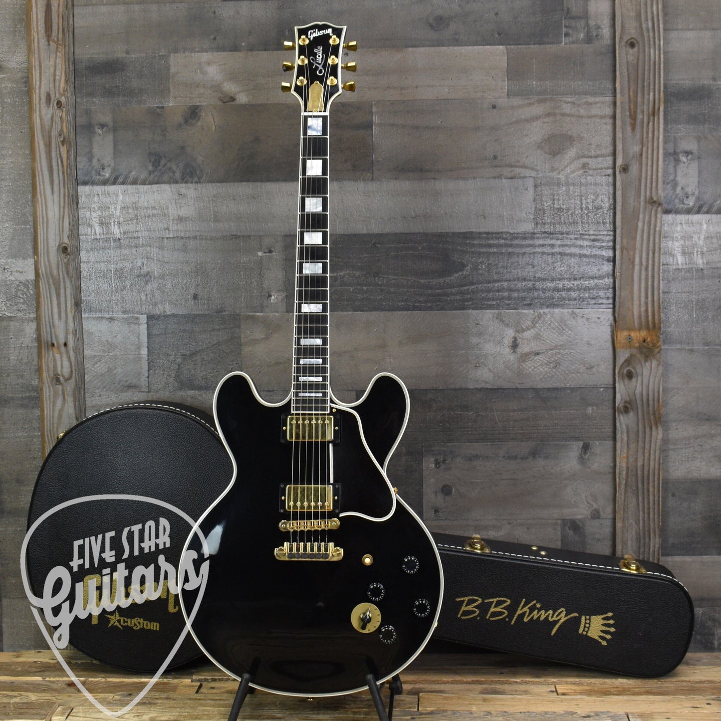 Pre-Owned 2002 Gibson B.B. King Lucille - Ebony with Hardshell Case