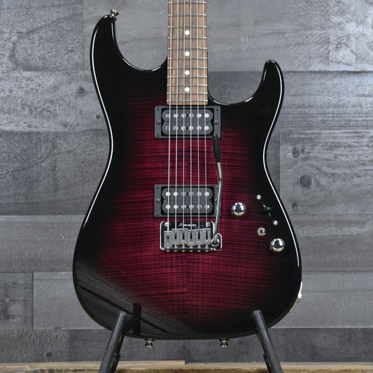 Pre-Owned Anderson Cobra S - Transparent Plum to Black Burst with Hardshell Case