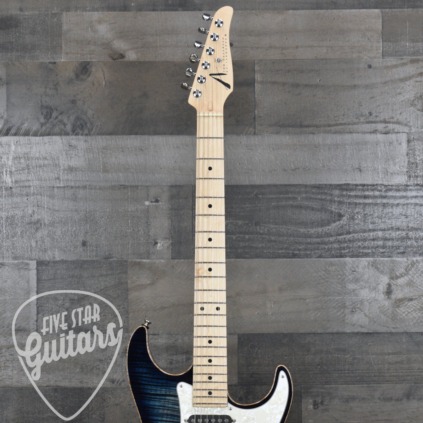 Pre-Owned Tom Anderson Drop Top Classic - Arctic Blue Burst with Hardshell Case