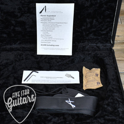 Pre-Owned Anderson Raven Superbird - Transparent Cherry with Hardshell Case