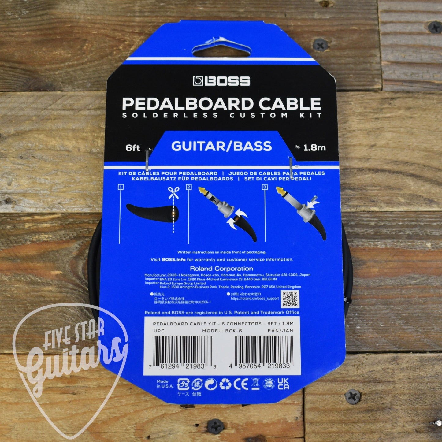 Pre-Owned BOSS Pedalboard Cable Solderless Custom Kit BCK-6