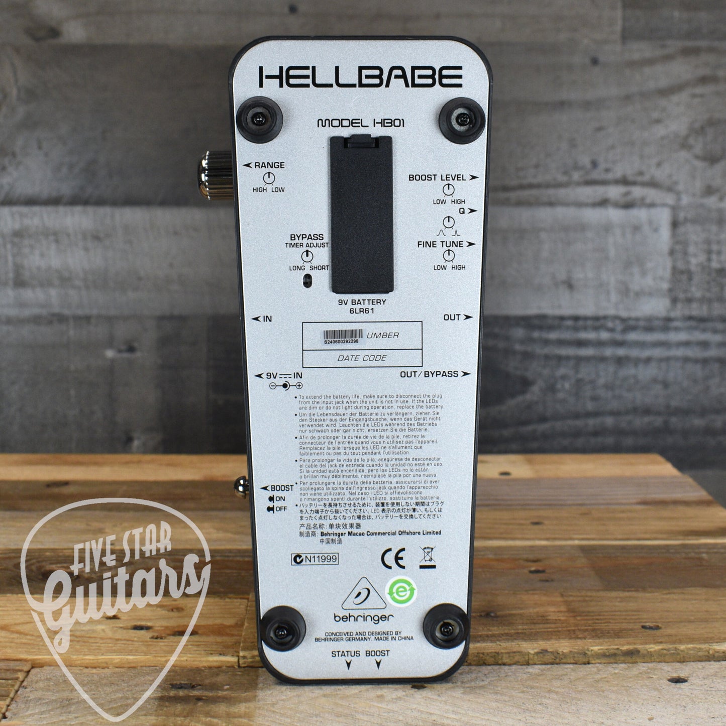 Pre-Owned Behringer HB01 Hellbabe Ultimate Wah