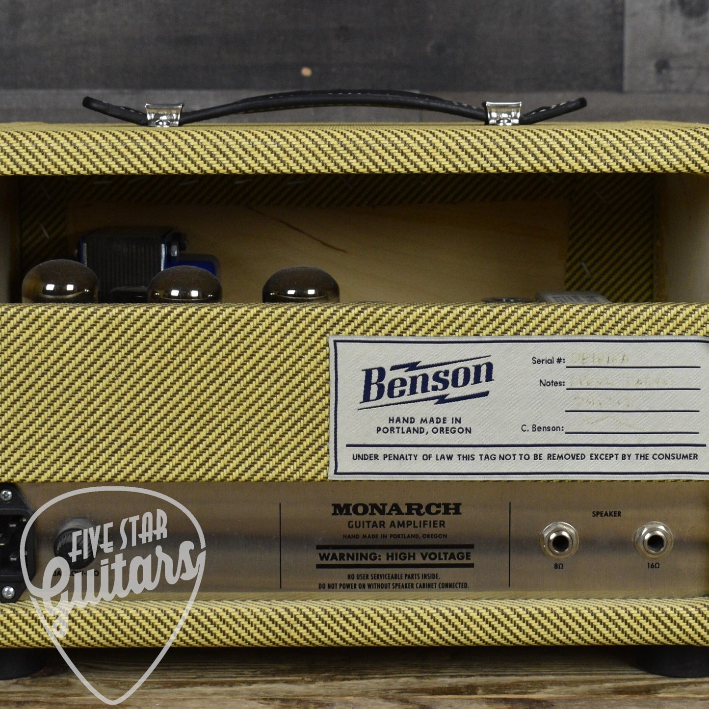 Pre-Owned Benson Monarch 15-Watt 1x12" Guitar Amp Half Stack