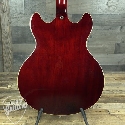 Pre-Owned D'Angelico Premier DC with Stairstep Tailpiece - Trans Wine with Gig Bag