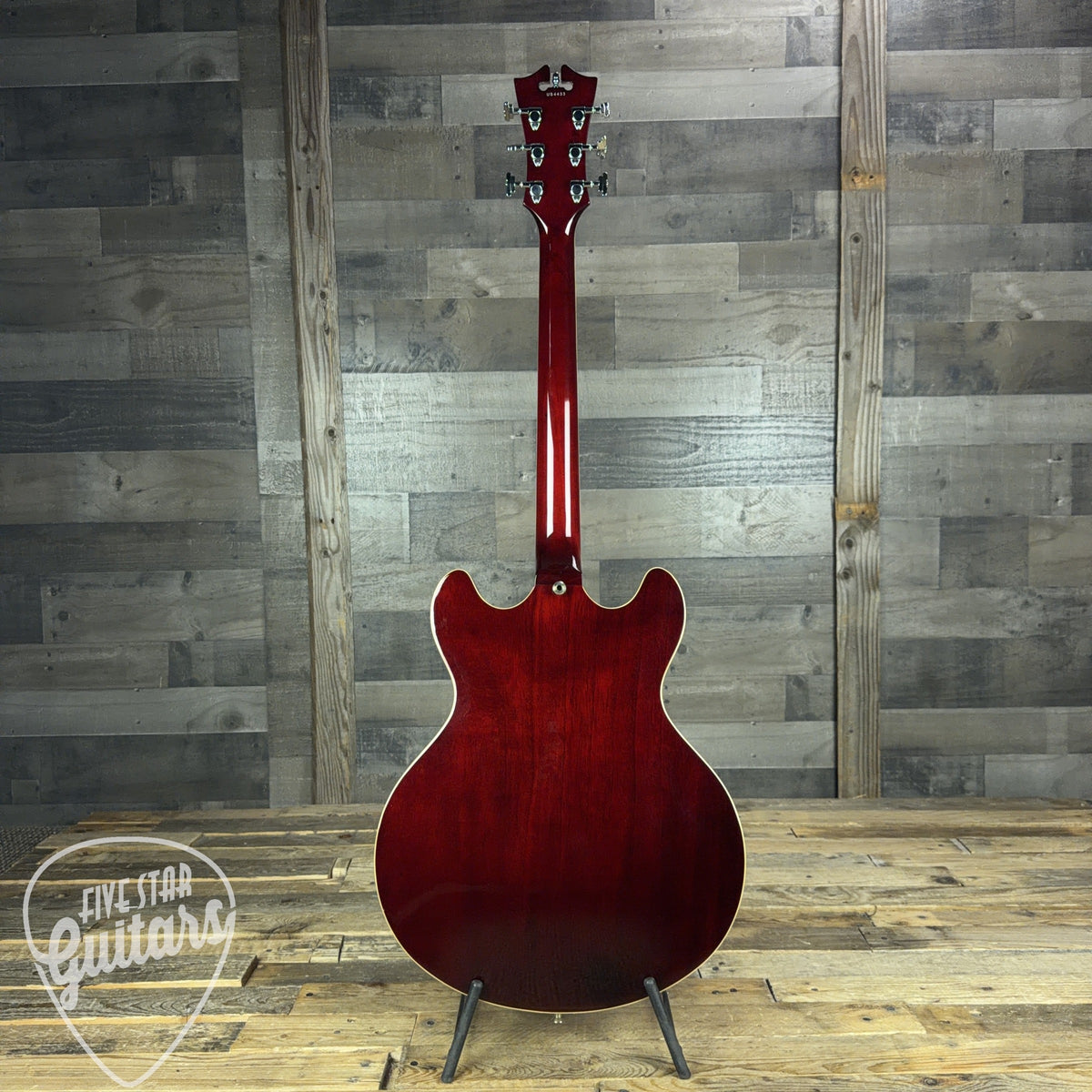 Pre-Owned D'Angelico Premier DC with Stairstep Tailpiece - Trans Wine with Gig Bag
