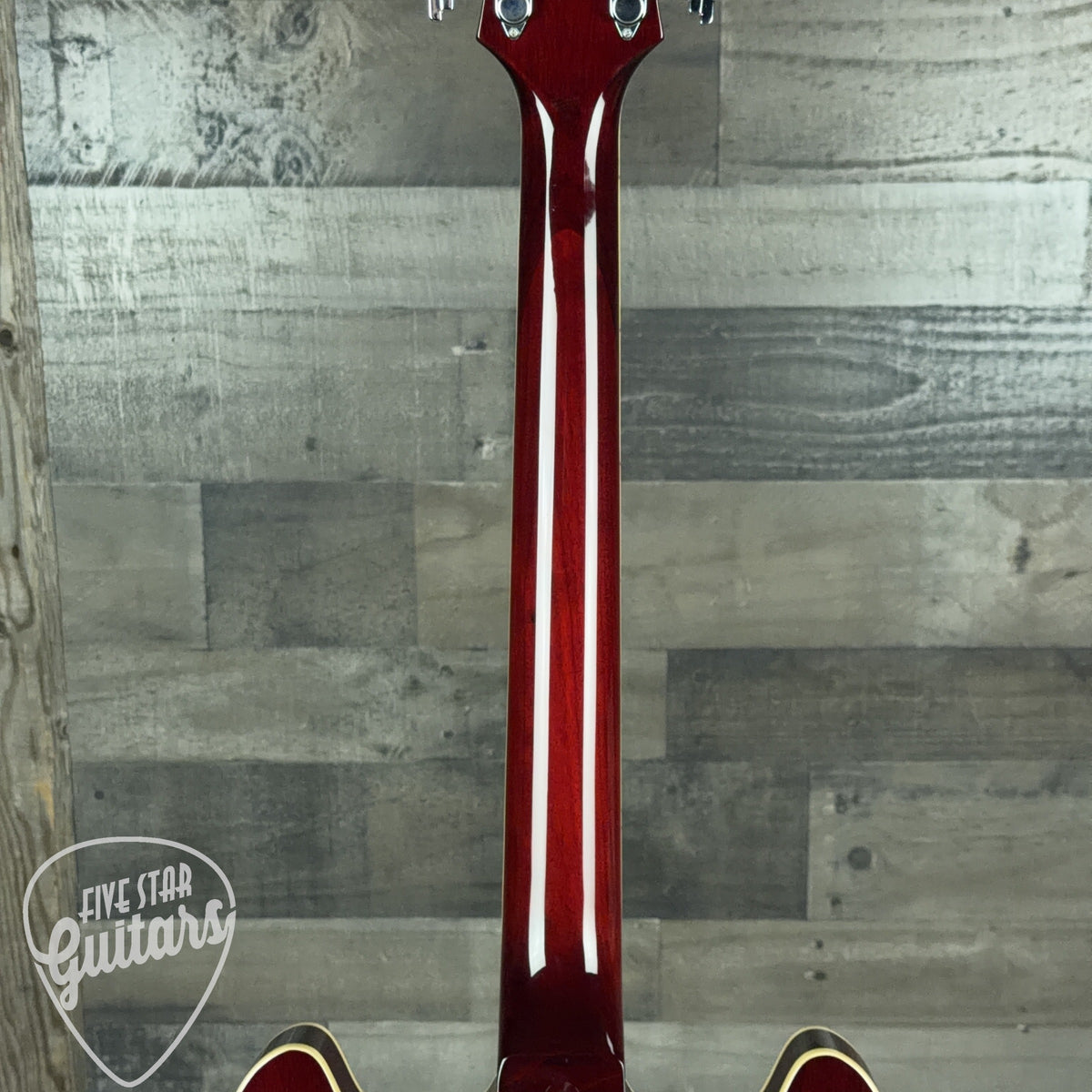 Pre-Owned D'Angelico Premier DC with Stairstep Tailpiece - Trans Wine with Gig Bag