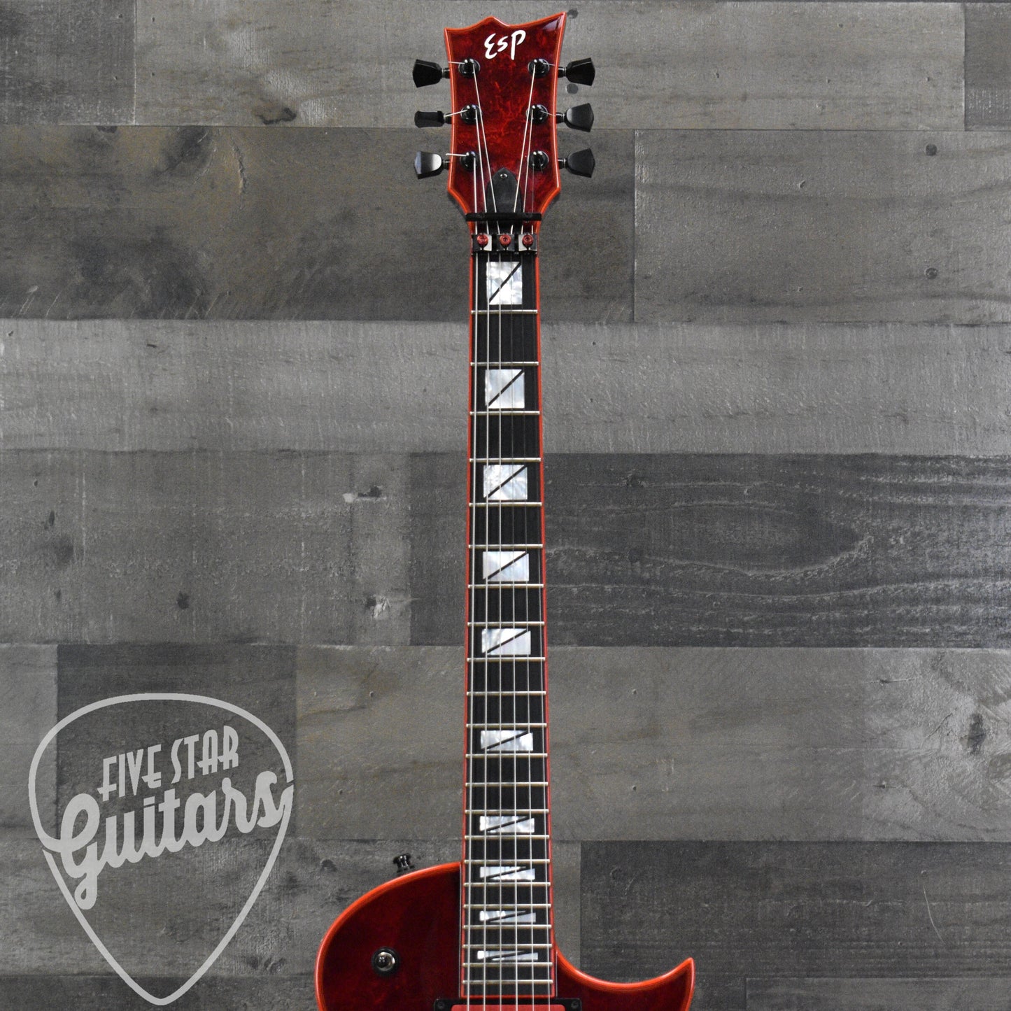 Pre-Owned ESP Gary Holt EC FR Electric Guitar - Liquid Metal Lava with Hardshell Case